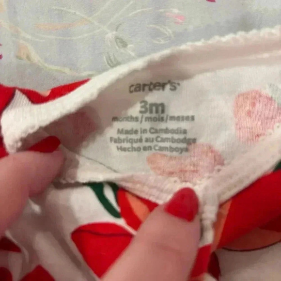 Carter’s Poinsettia One Piece - Picture 3 of 4